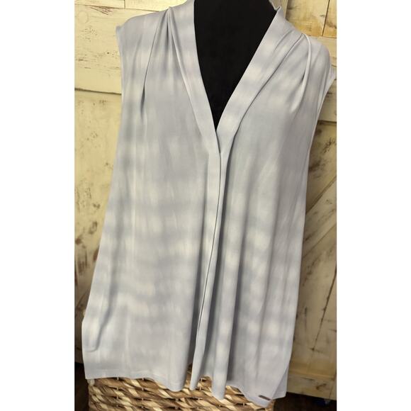 Calvin Klein Women's Abstract‎ Print Sleeveless Top Size 3XL V-Neck Pleated New - Picture 5 of 10